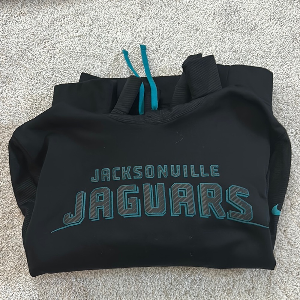 Jacksonville Jaguars Black and Teal Nike hoodie